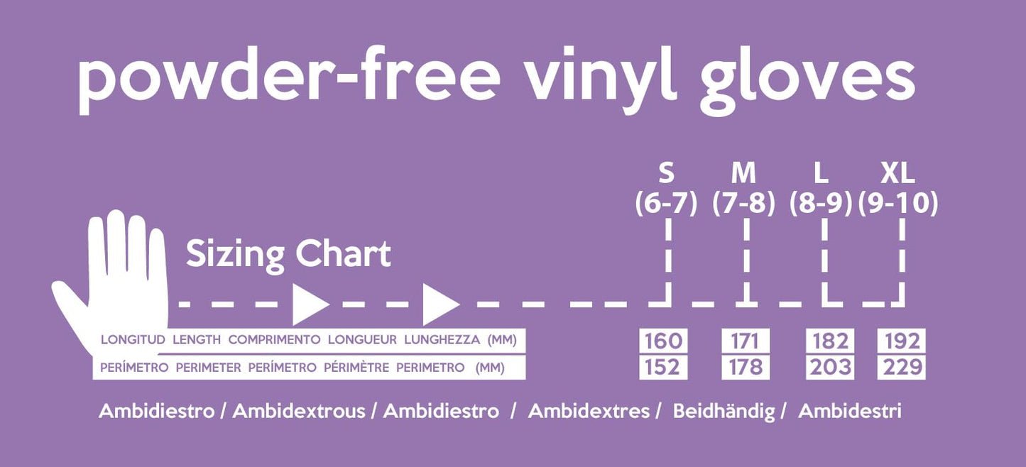 by Amazon Guantes Desechables de Vinilo, sin Polvo, sin Látex, Talla M, Paquete de 100