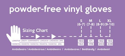 by Amazon Guantes Desechables de Vinilo, sin Polvo, sin Látex, Talla M, Paquete de 100